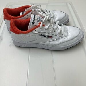 Eric Emanuel White and orange Sneakers